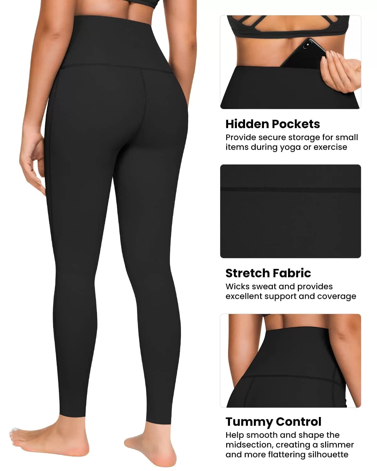 High Waist Tummy Yoga Leggings  60129