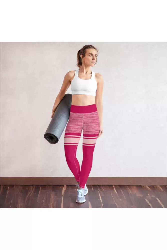 Hot Pink Mid Thigh Yoga Leggings