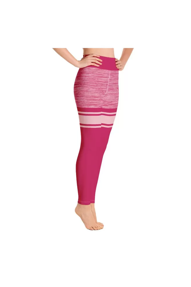 Hot Pink Mid Thigh Yoga Leggings