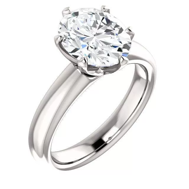 Infinite Six-Prong Solitaire Diamond Engagement Ring