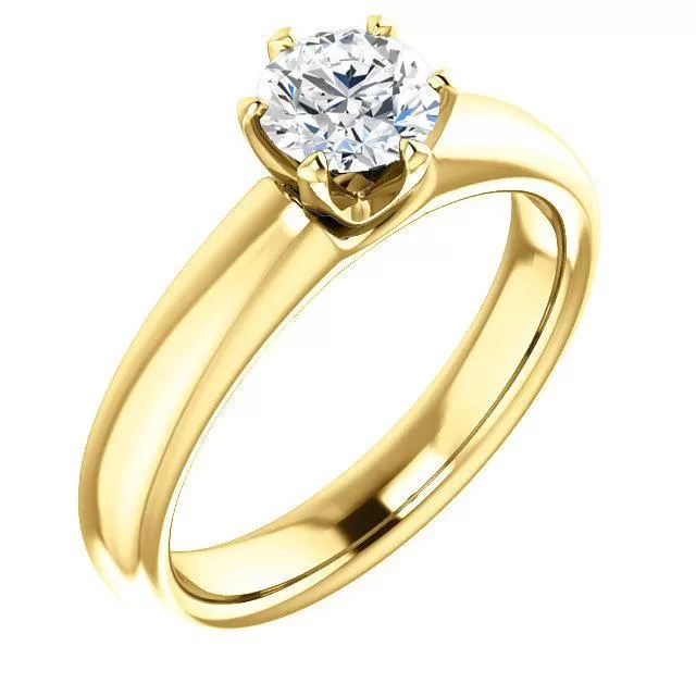 Infinite Six-Prong Solitaire Diamond Engagement Ring