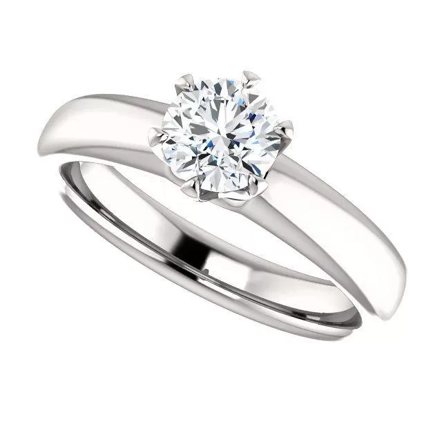 Infinite Six-Prong Solitaire Diamond Engagement Ring