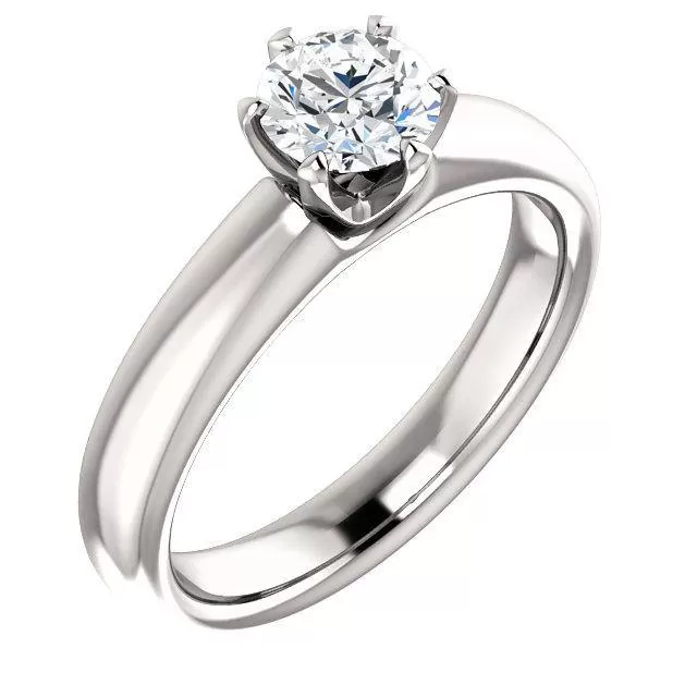 Infinite Six-Prong Solitaire Diamond Engagement Ring