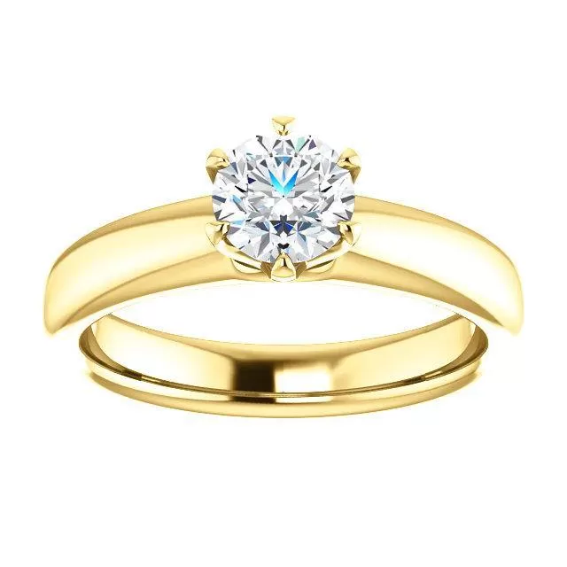 Infinite Six-Prong Solitaire Diamond Engagement Ring