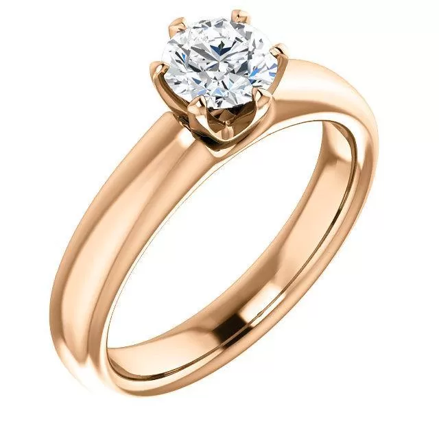 Infinite Six-Prong Solitaire Diamond Engagement Ring