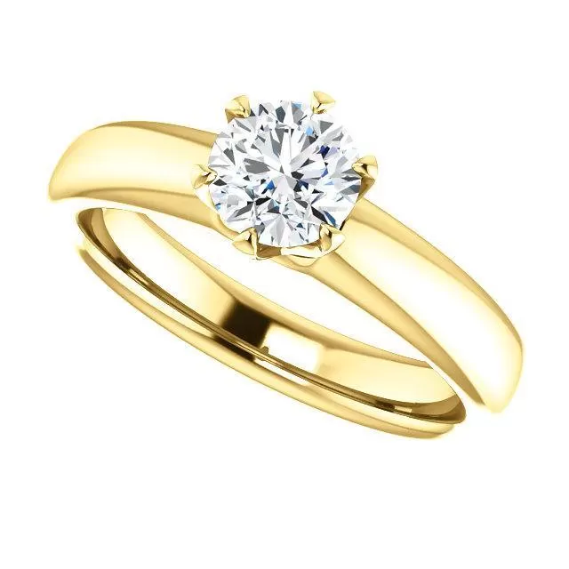 Infinite Six-Prong Solitaire Diamond Engagement Ring