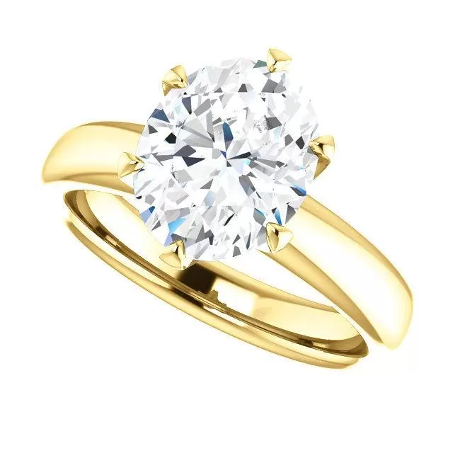 Infinite Six-Prong Solitaire Diamond Engagement Ring