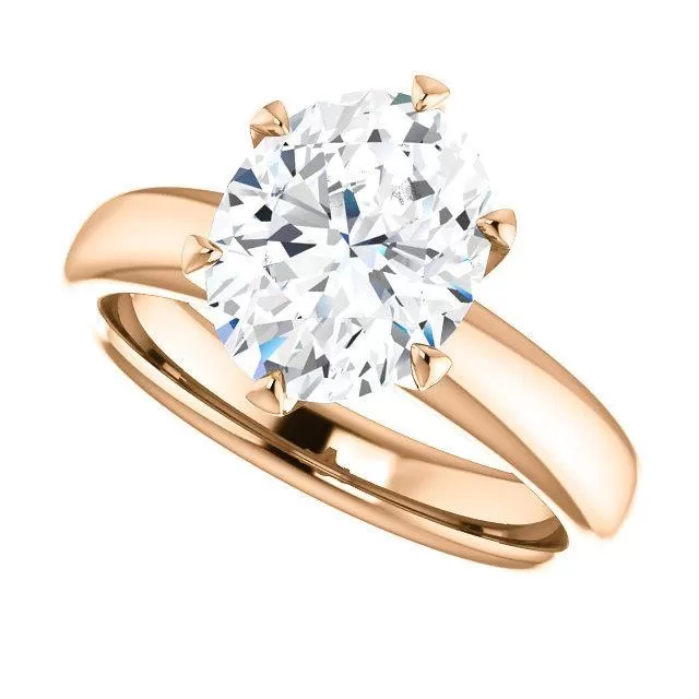 Infinite Six-Prong Solitaire Diamond Engagement Ring