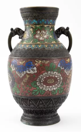 Japanese Champleve Vase, late 19th C