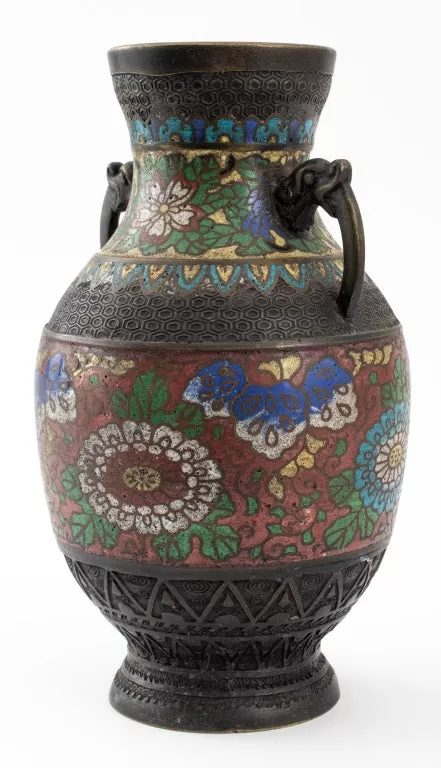 Japanese Champleve Vase, late 19th C