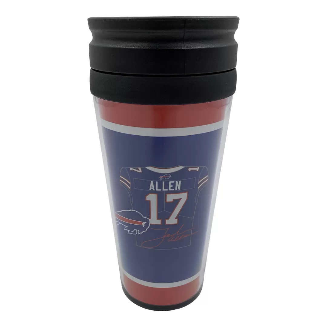 Josh Allen Buffalo Bills 14oz Travel Tumbler