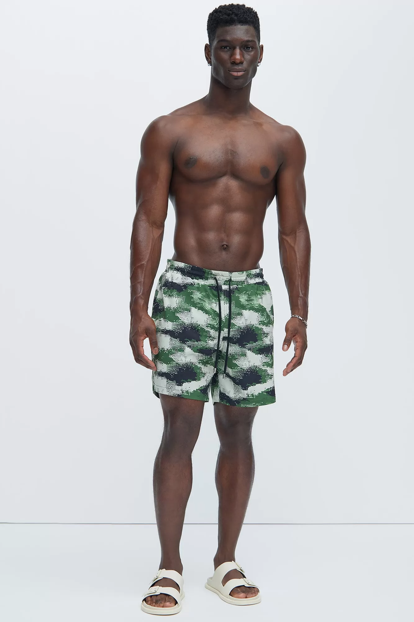 Kent Camouflage Swim Trunks - Black/combo