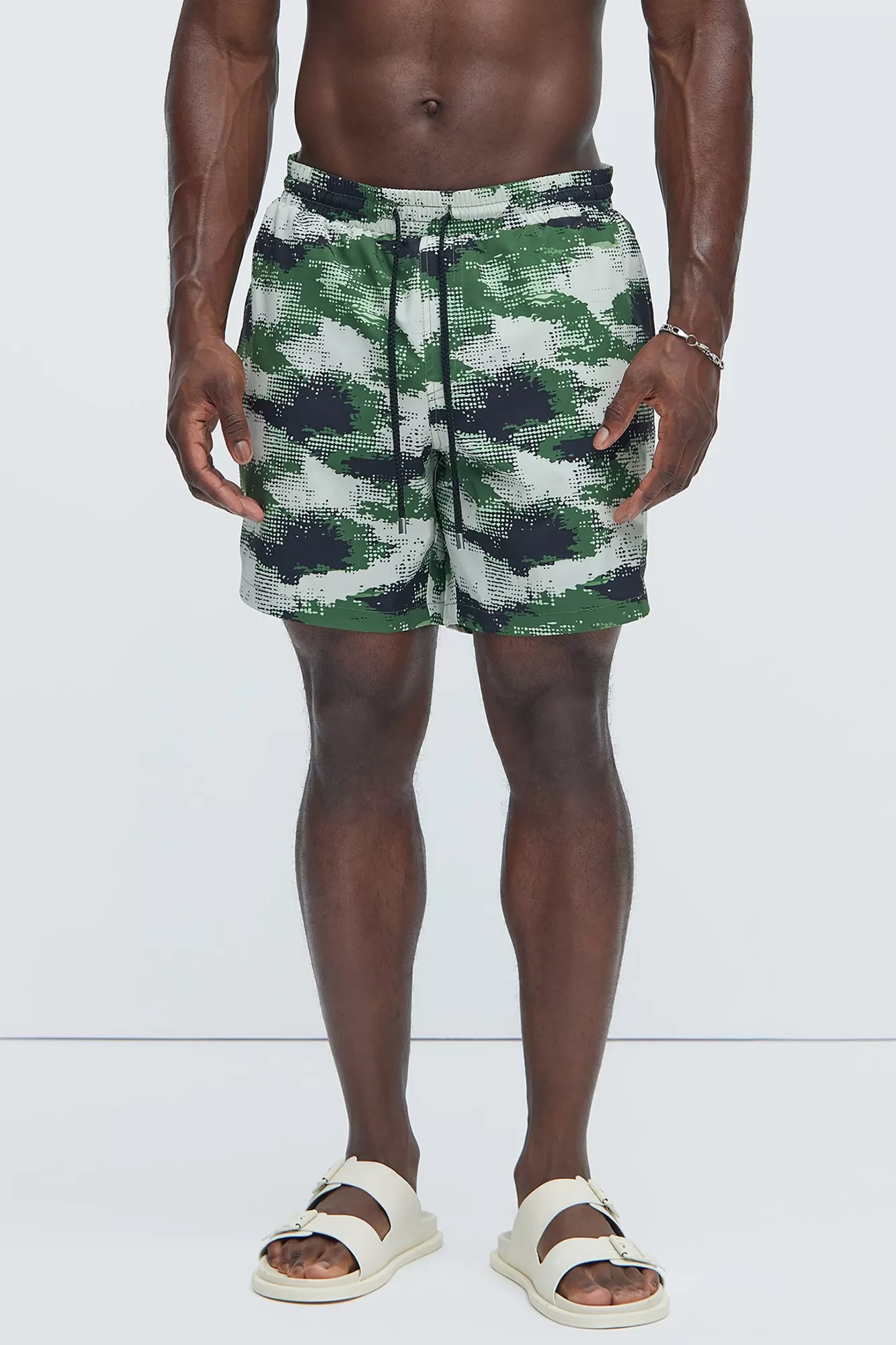 Kent Camouflage Swim Trunks - Black/combo