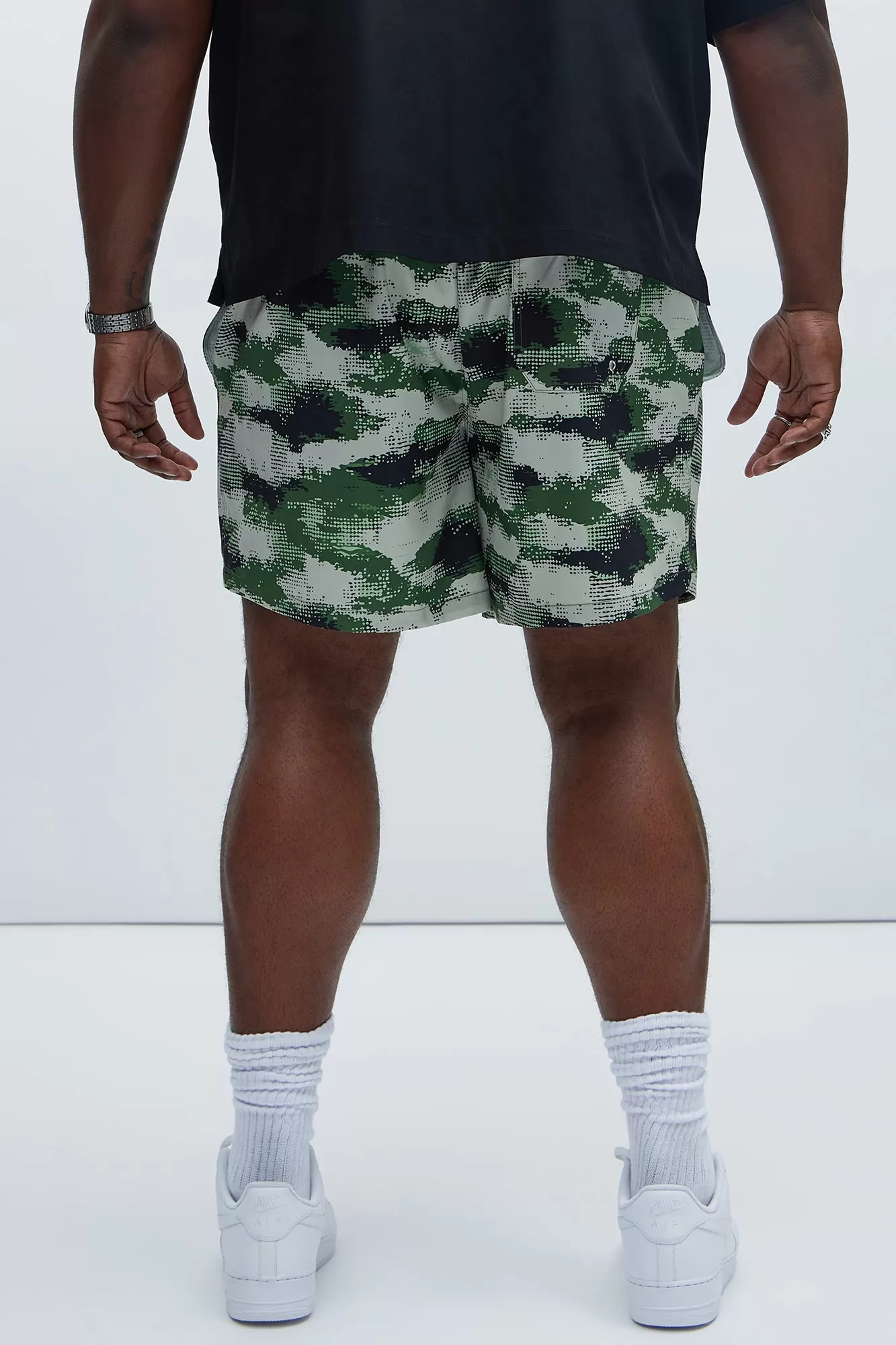 Kent Camouflage Swim Trunks - Black/combo