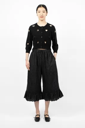 Long Bloomer Trousers Black