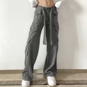 Low Waist Cargo Baggy Pants