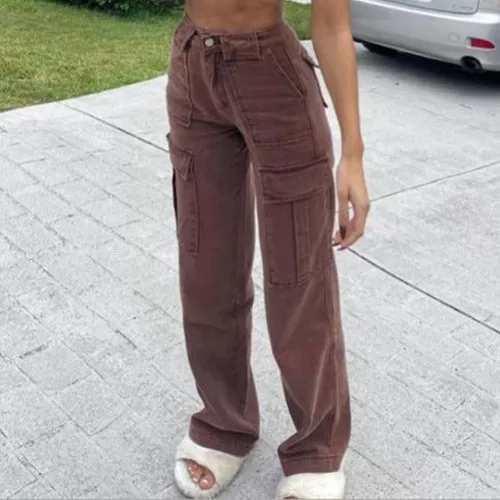 Low Waist Cargo Baggy Pants