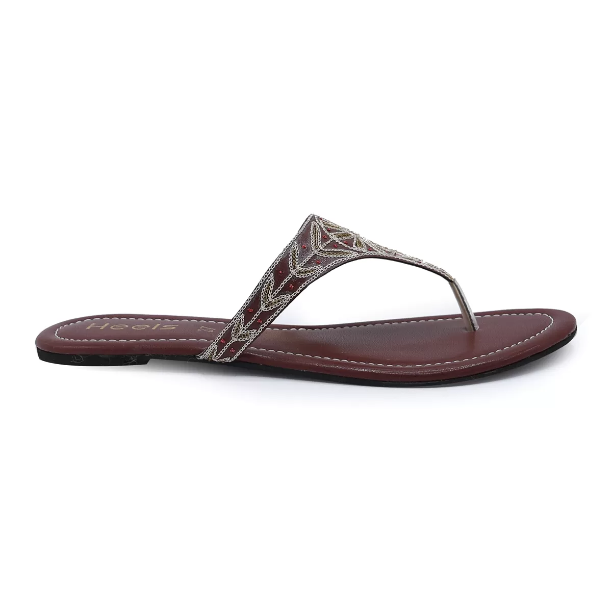 Maroon Casual Chappal 005662