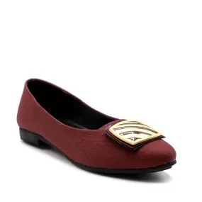 Maroon Casual Pumps 090788