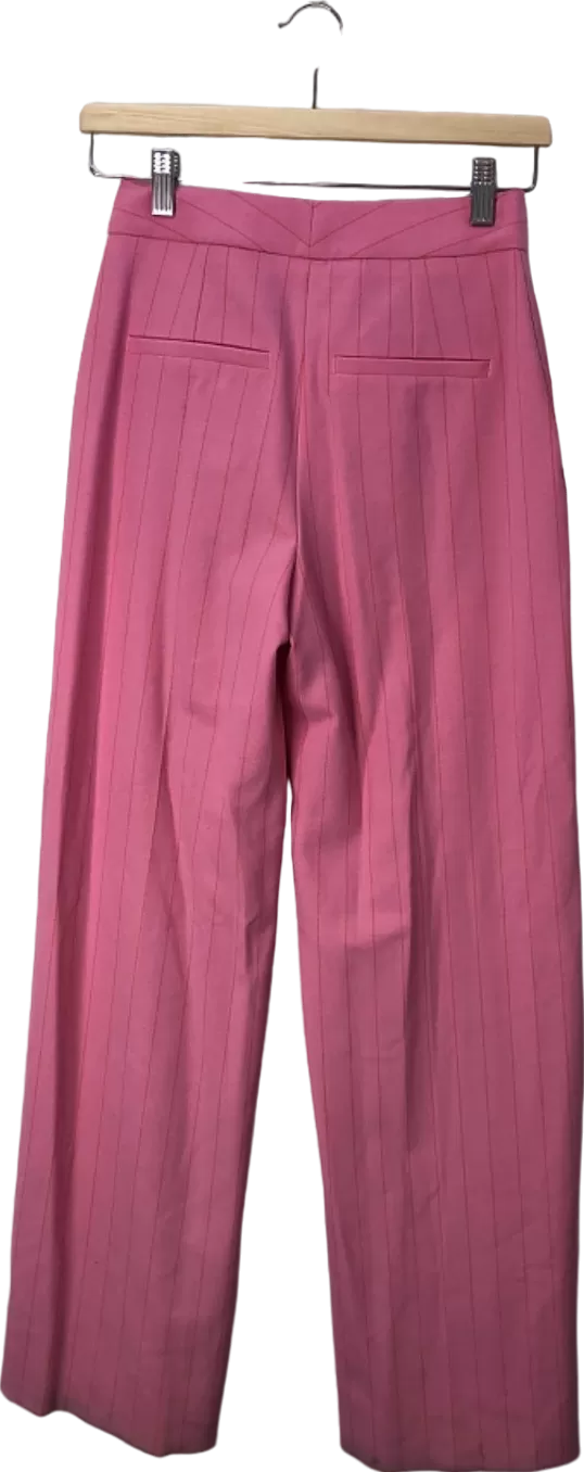 ME EM Pink Pinstripe Tailoring Man Pant UK 4