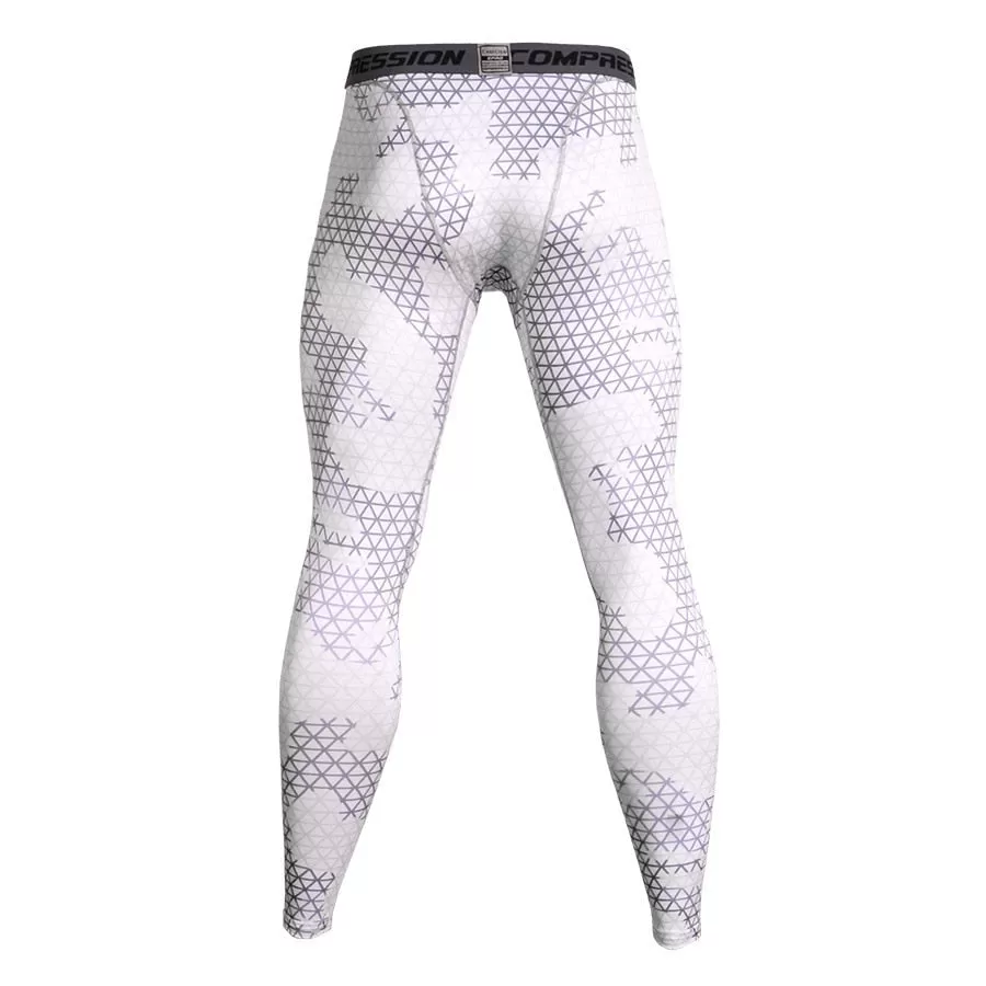 Men's Camouflage 'Ice Digital' Compression Leggings Spats