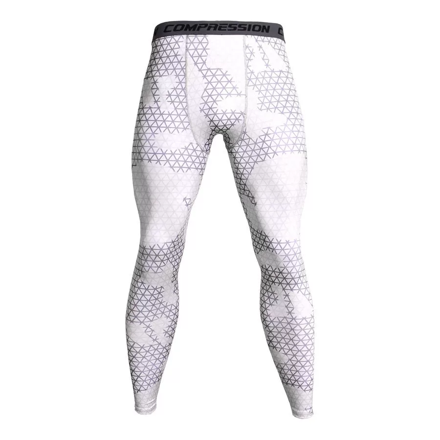 Men's Camouflage 'Ice Digital' Compression Leggings Spats