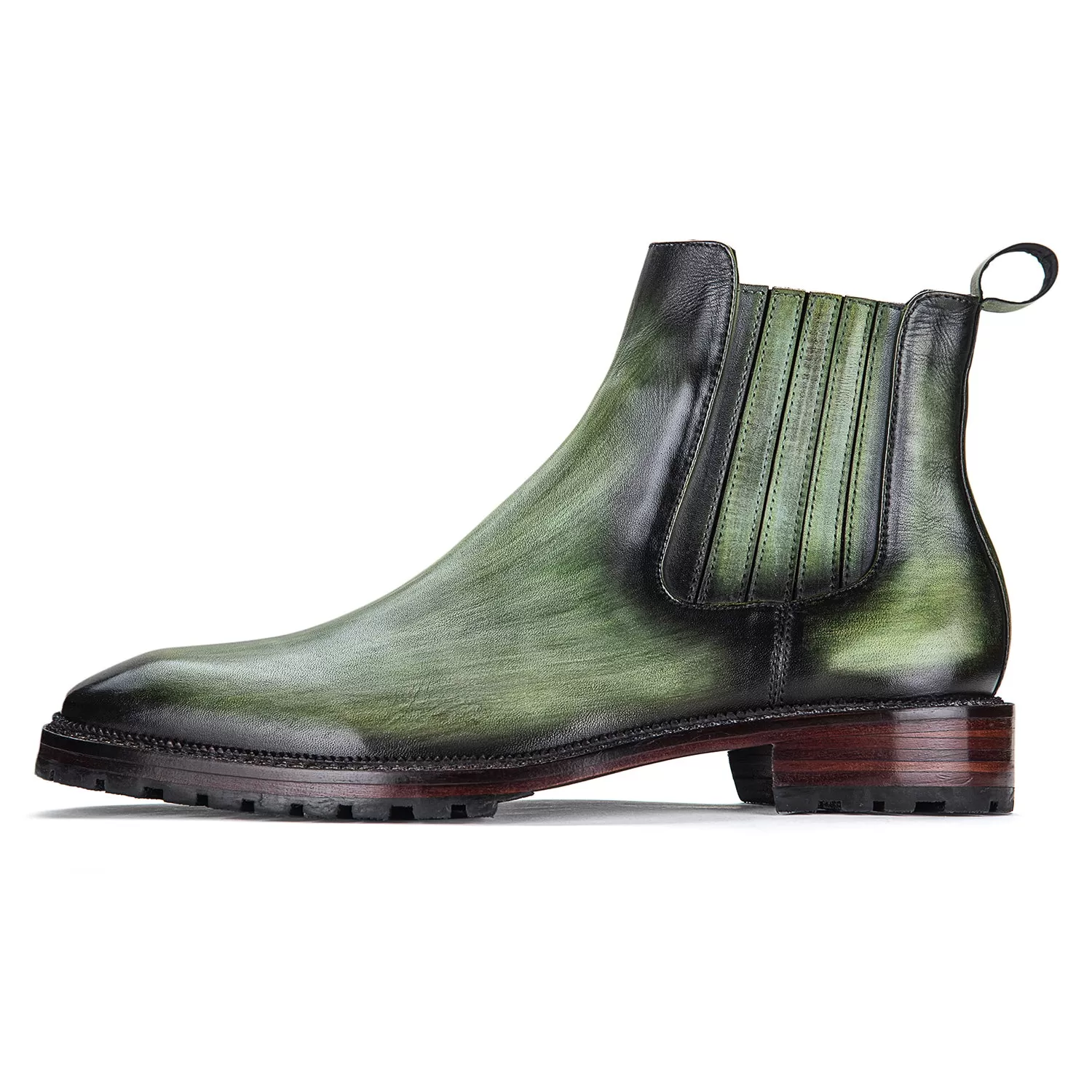 Mens Chelsea Boots- Green