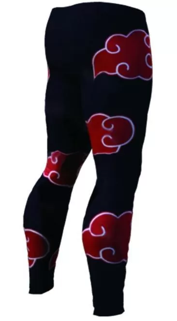 Men's Naruto 'Akatsuki' Premium Leggings Compression Spats