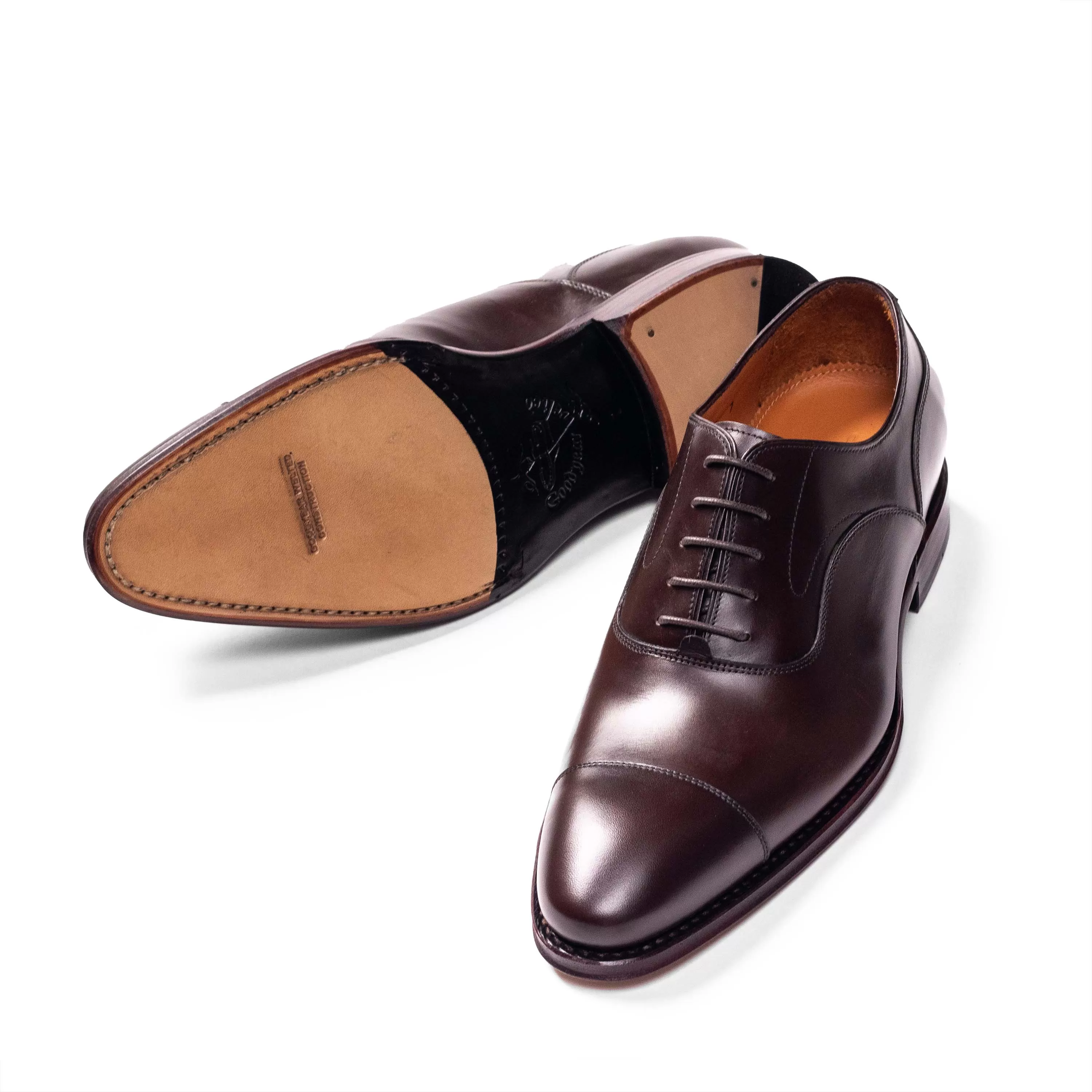 Men's Oxford Cap Toe / Dark Brown Calf 98654