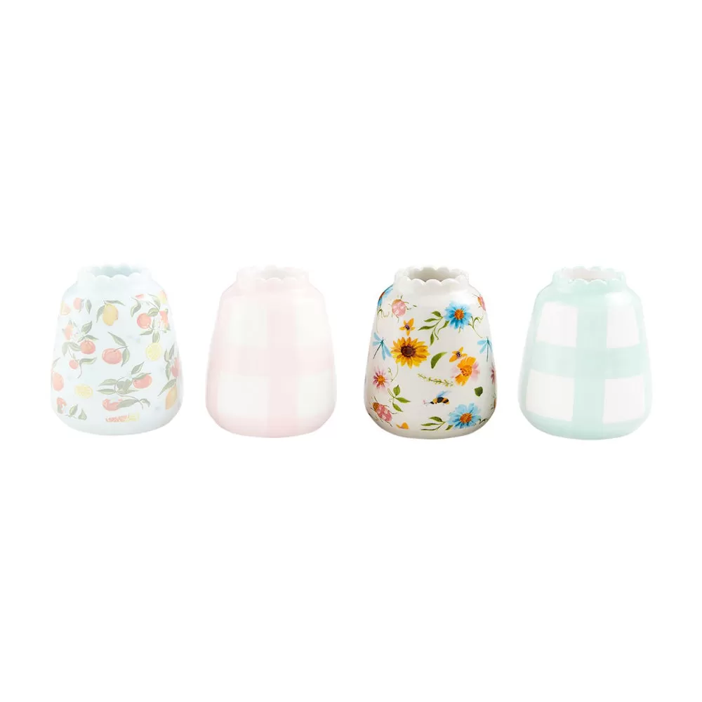 Mud Pie Fruity Floral Bud Vases