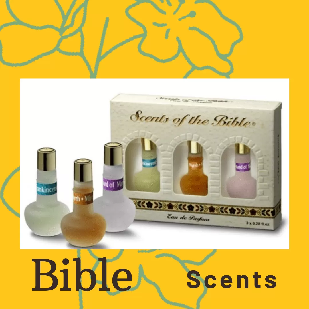 Myrrh, Frankinsence and Spikenard Biblical fragances in a gift box