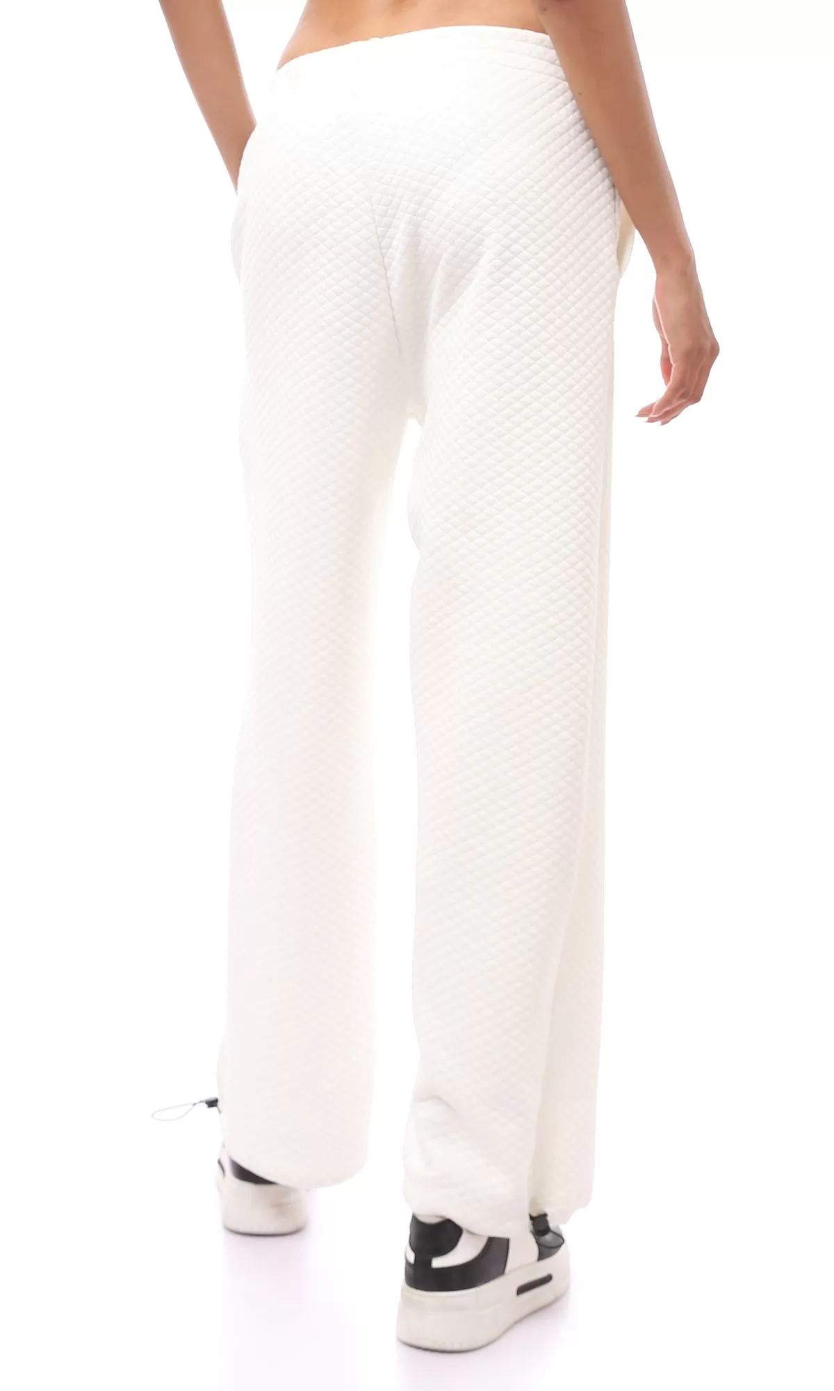 O175017 Relaxed Leg Off-White Self Pattern Pants