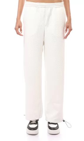 O175017 Relaxed Leg Off-White Self Pattern Pants