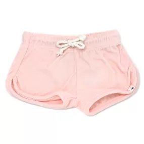 oh baby! Cotton Terry Drawstring Shorter Track Shorts - Pale Pink