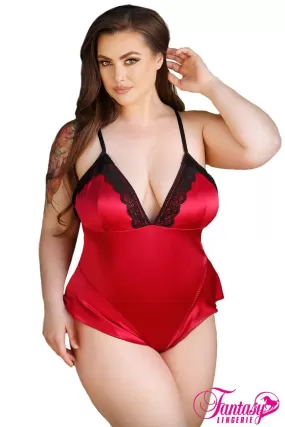 Opaque Satin Teddy