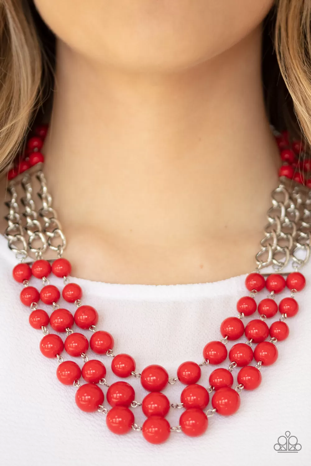 Paparazzi Accessories - A La Vogue - Red Necklace