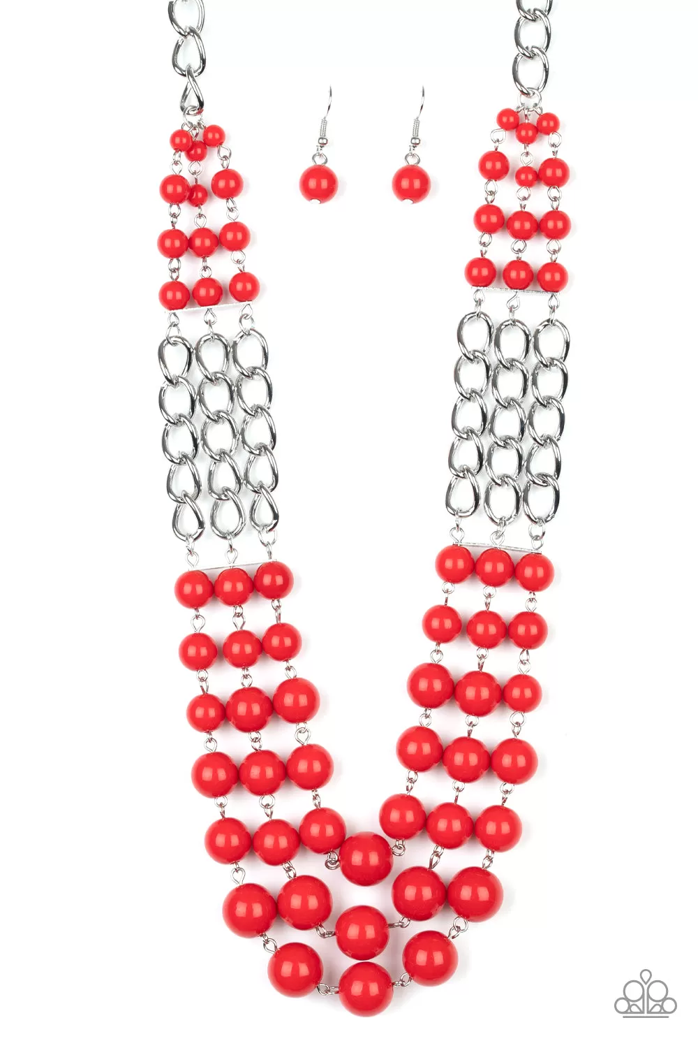 Paparazzi Accessories - A La Vogue - Red Necklace