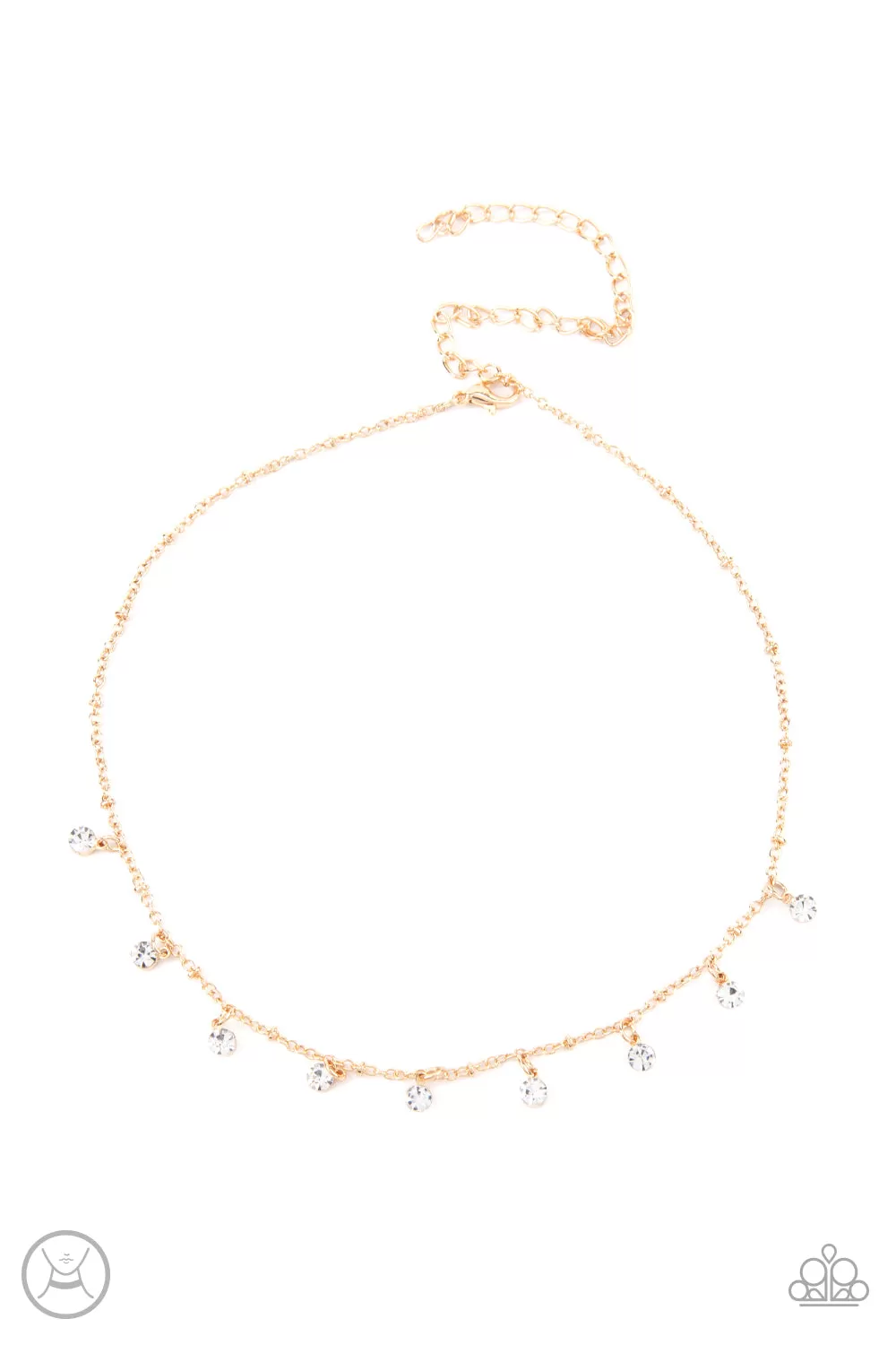 Paparazzi Accessories - Dainty Diva - Gold Choker Necklace