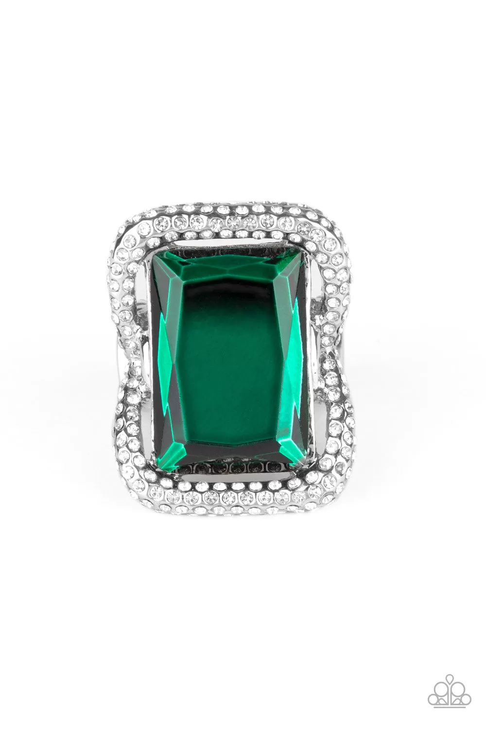 Paparazzi Accessories - Deluxe Decadence - Green Ring