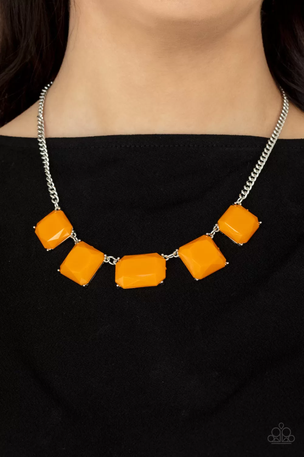 Paparazzi Accessories - Instant Mood Booster - Orange Necklace