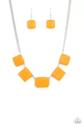 Paparazzi Accessories - Instant Mood Booster - Orange Necklace