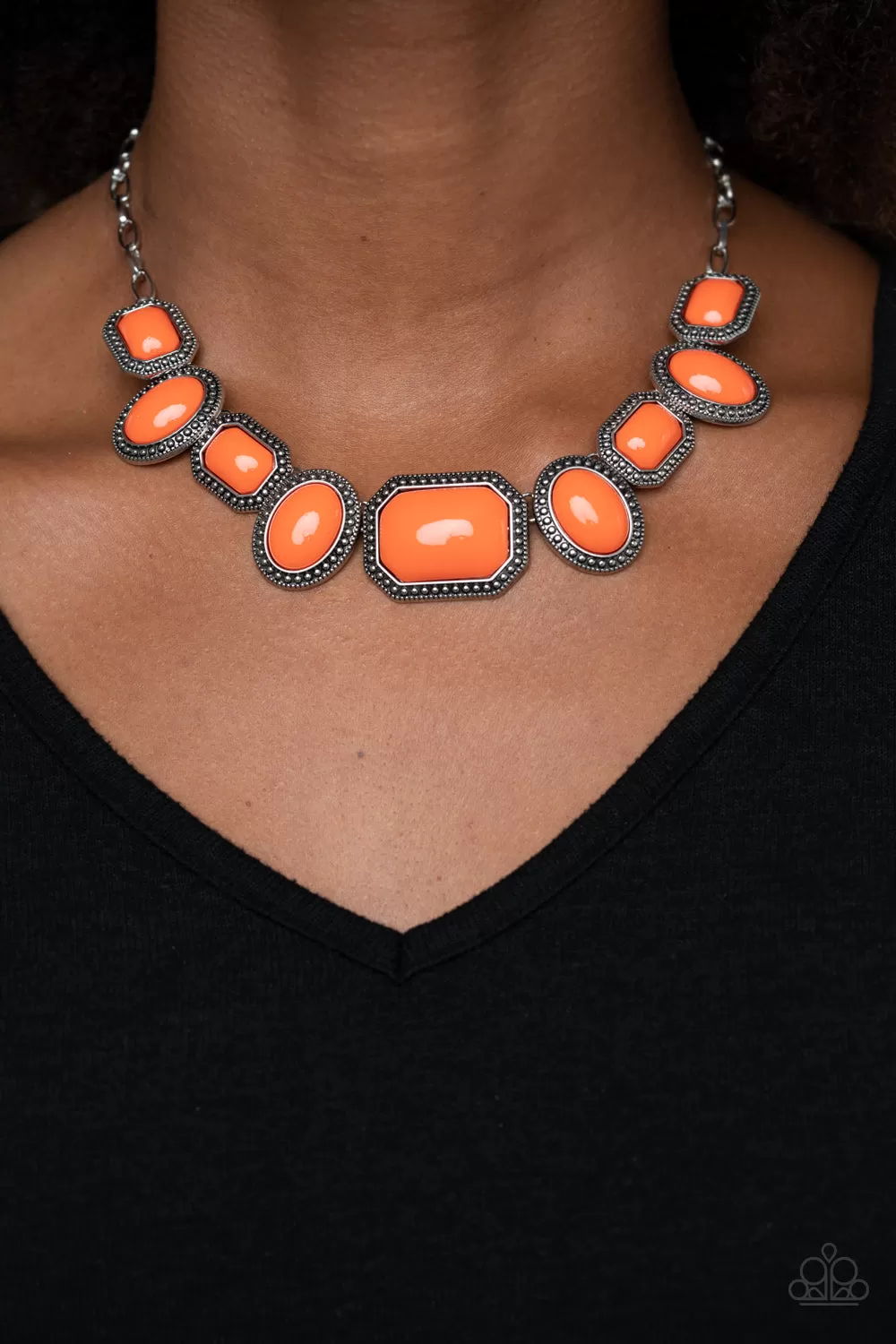 Paparazzi Accessories - Lets Get Loud - Orange Necklace