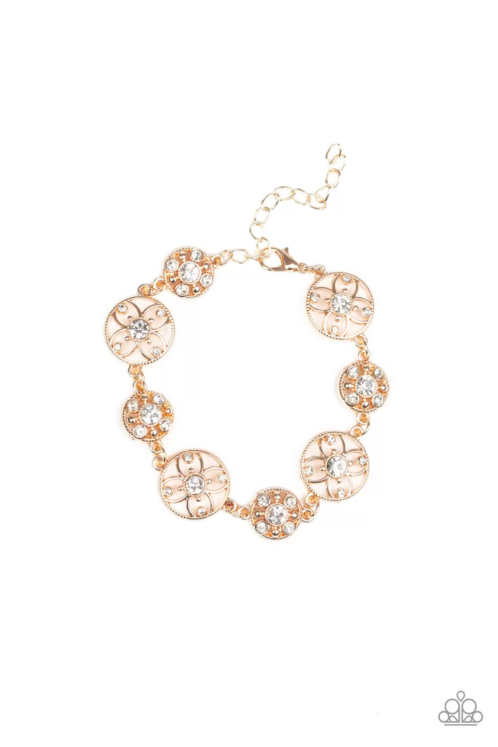 Paparazzi Flowery Fashion Rose Gold Bracelet