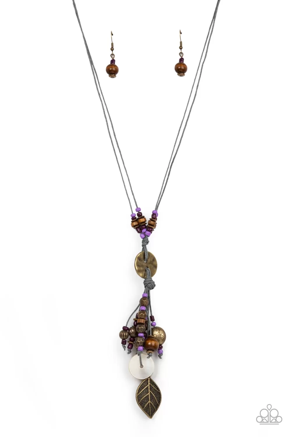 Paparazzi Knotted Keepsake - Purple Urban Necklace