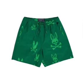 Psycho Bunny Kids Harvey Swim Trunks - True Green