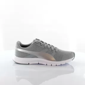 Puma Flexracer Gleam Sparkly Lace Up Womens Silver Sport Trainers 361649 02