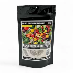 Rapid Grow Heirloom Seed Vault - 21 Varieties