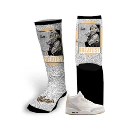 Retro 3 Ivory Socks - Greatest