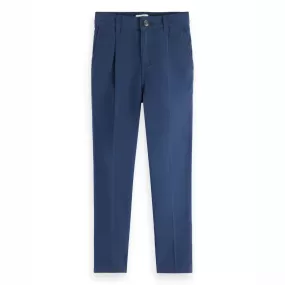 Scotch & Soda Boys Loose Tapered Fit Chino Blue Pants _ 24168901