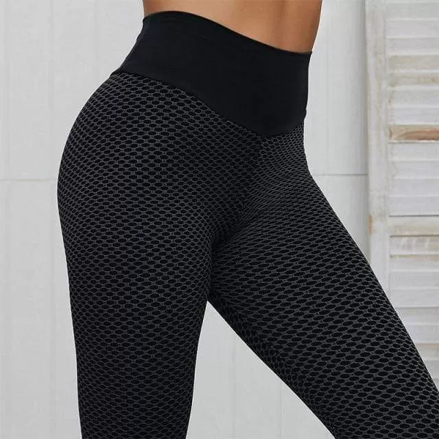 Seamless Fitness Women Leggings Fashion Patchwork Print High Waist Elastic Push Up Ankle Length Polyester Leggings